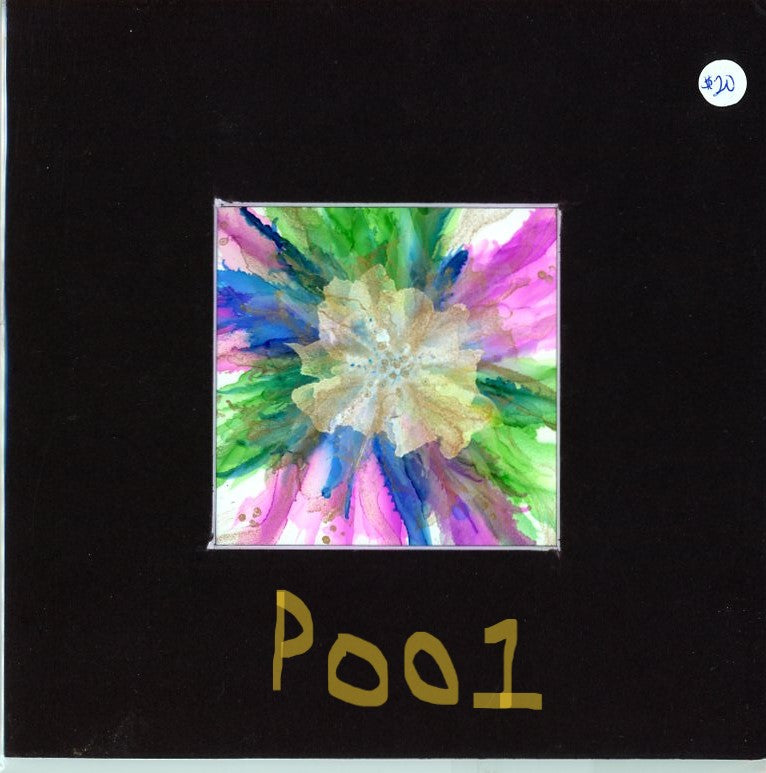 4x4 Painting-Flower with gold accents