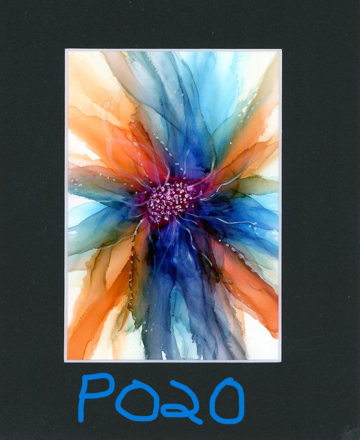 5 x 7 Lacy Petals Flower Painting