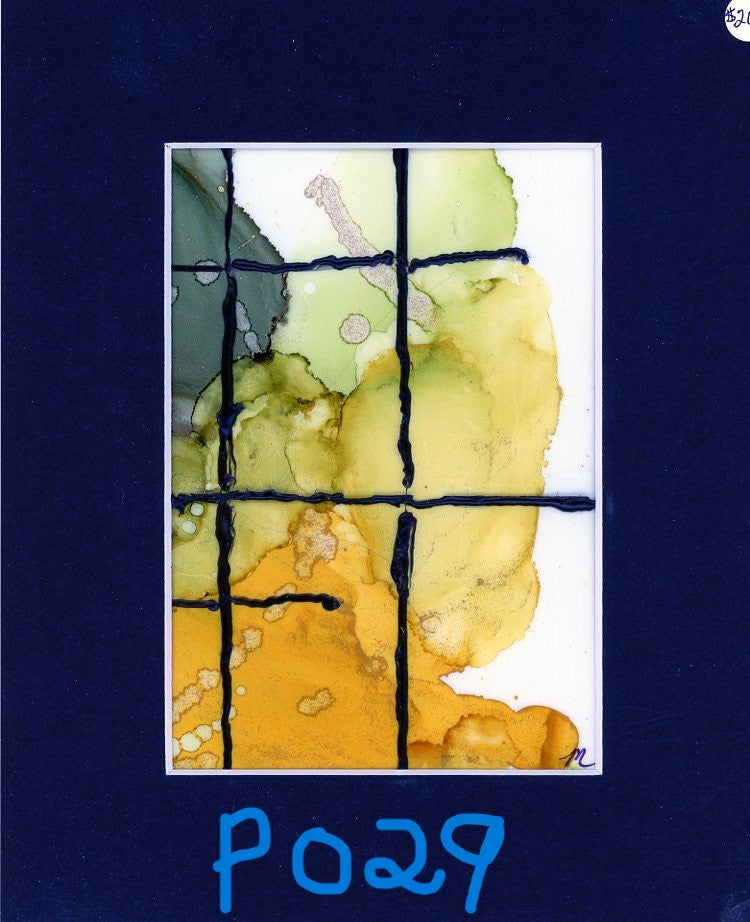 5 x 7 Abstract Segmented Painting