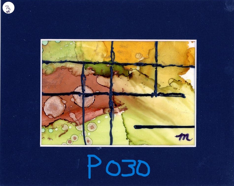 5 x 7 Abstract Segmented Painting