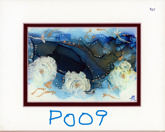5x7 Rising Sea Abstract Painting