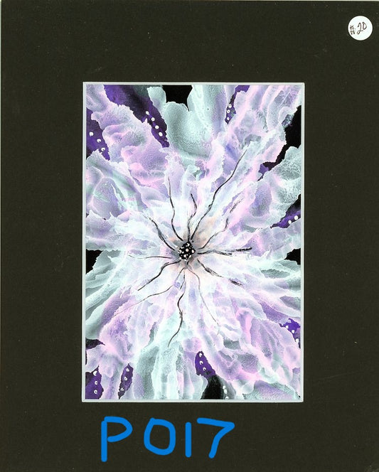 5 x 7 Lacy Flower Painting