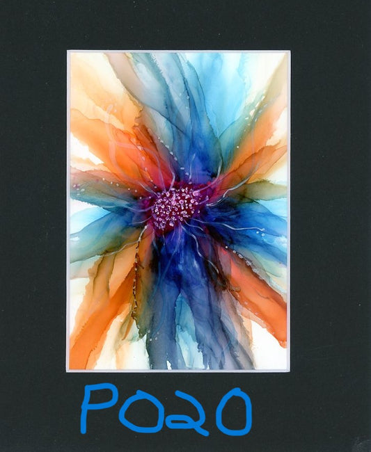 5 x 7  Lacy Petals Flower Painting