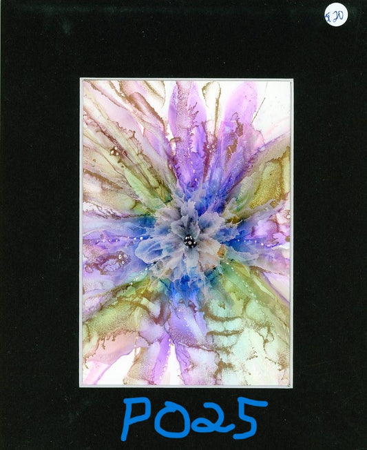5x7 Multi-layered Lacey Flower with Gold
