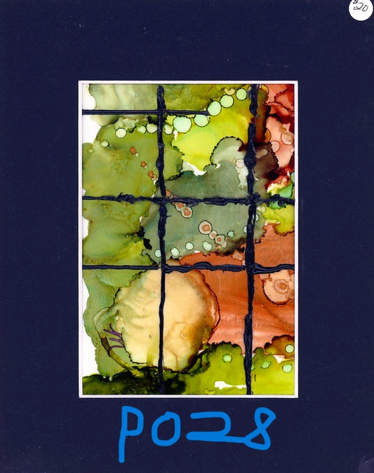 5 x 7 Abstract Segmented Painting