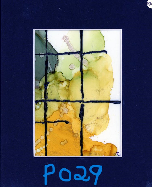 5 x 7 Abstract Segmented Painting